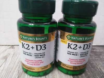 Nature s Bounty vitamin d3 + k2,  30 capsules EA (2pk bundle)