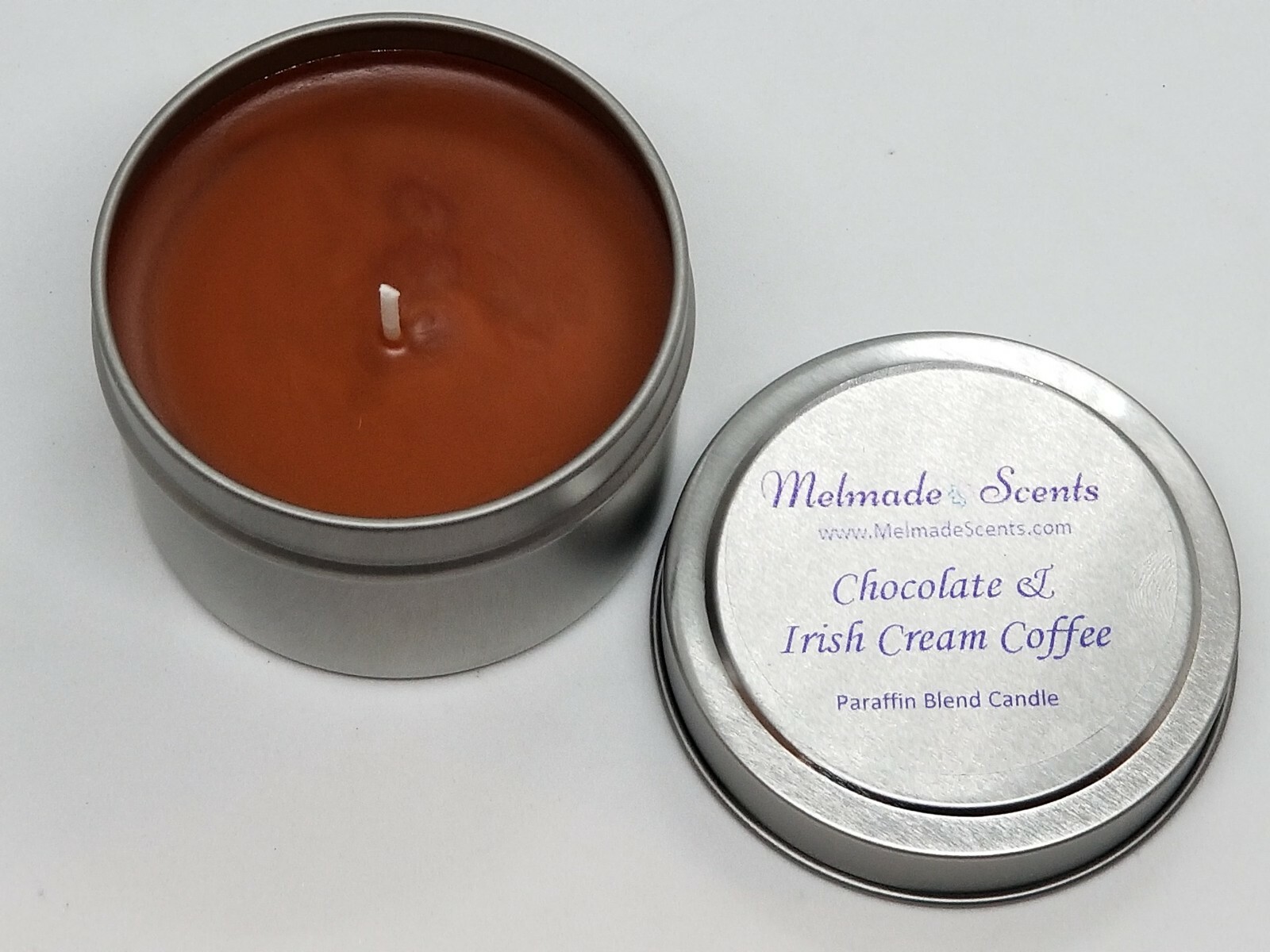 4 oz Candle Tins Food & Drink Assorted Scents & Colors by Melmade
