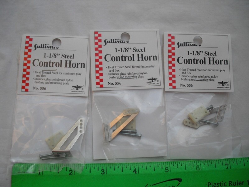 Lot of 3 Sullivan 556, Control Horn, 1-1/8
