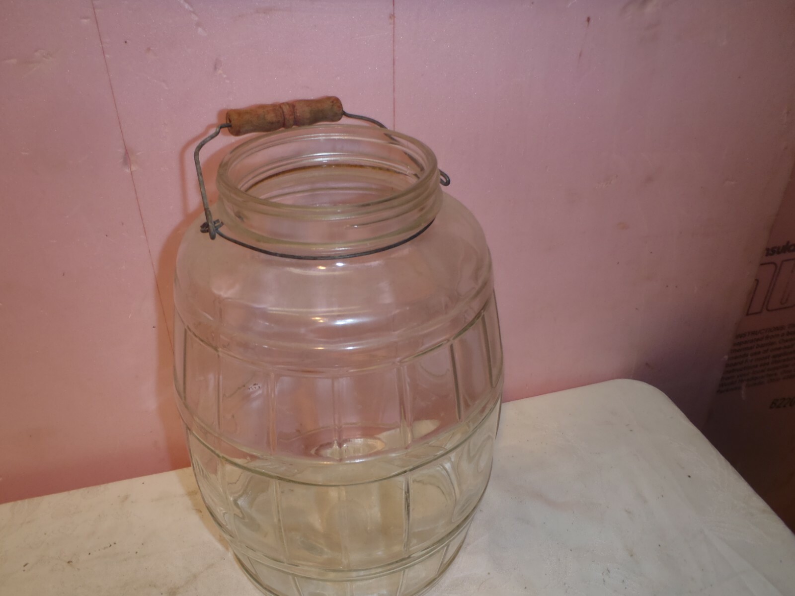 RARE VINTAGE LEMONADE,PICKLE JAR,FRUIT  PUNCH  JAR,PRIMITIVE,DECORATIVE JAR