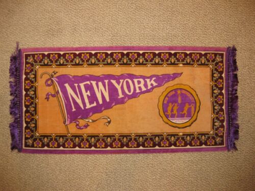 c1910 Vintage Fatima Cigarettes Felt Rug Banner Tobacco - New York University