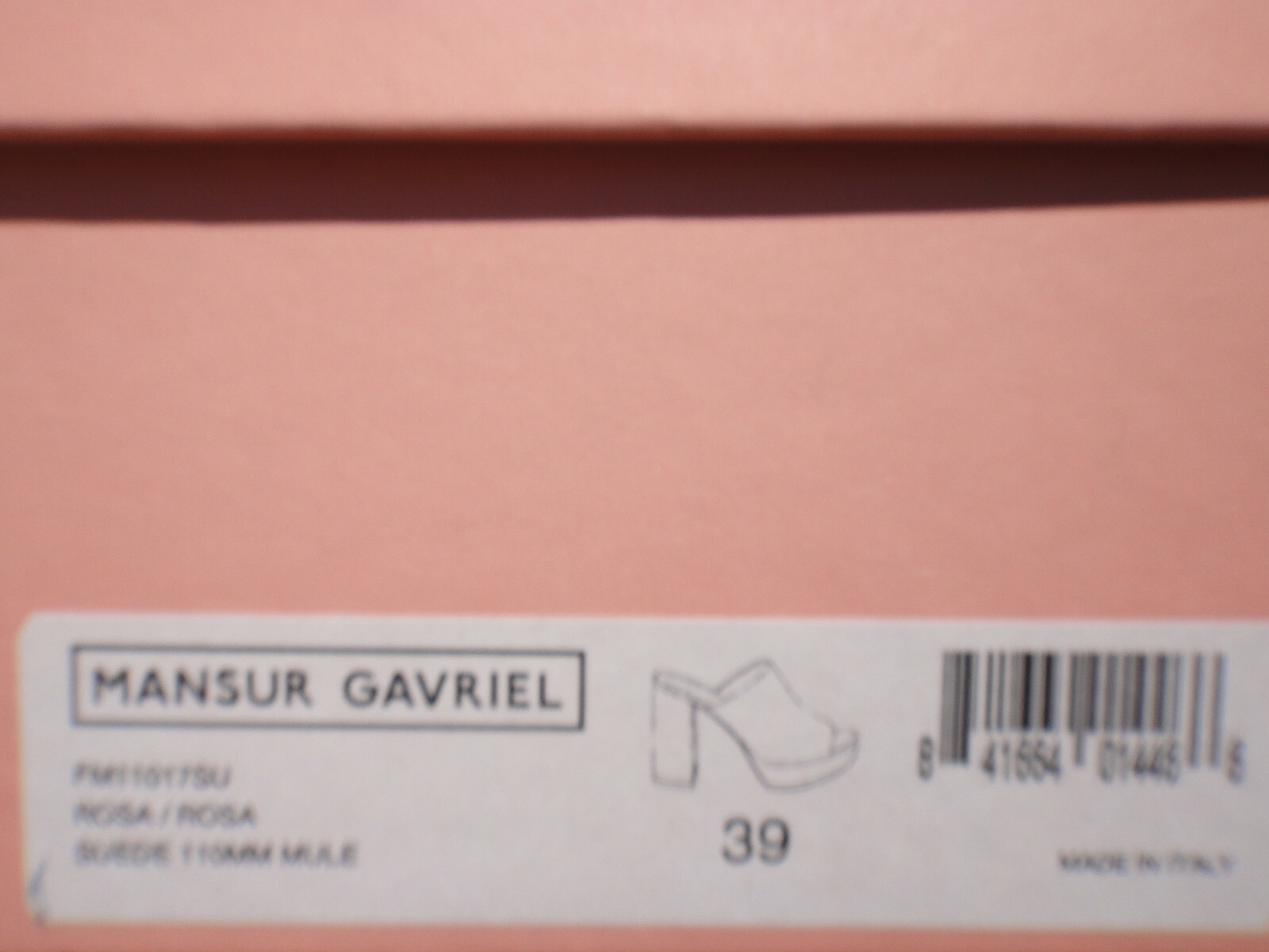 Pre-owned Mansur Gavriel Platform Mule 100mm Heel Rosa(lt Pink) Eur39 Or 40 Msrp$625, In Rosa (lt Pink)