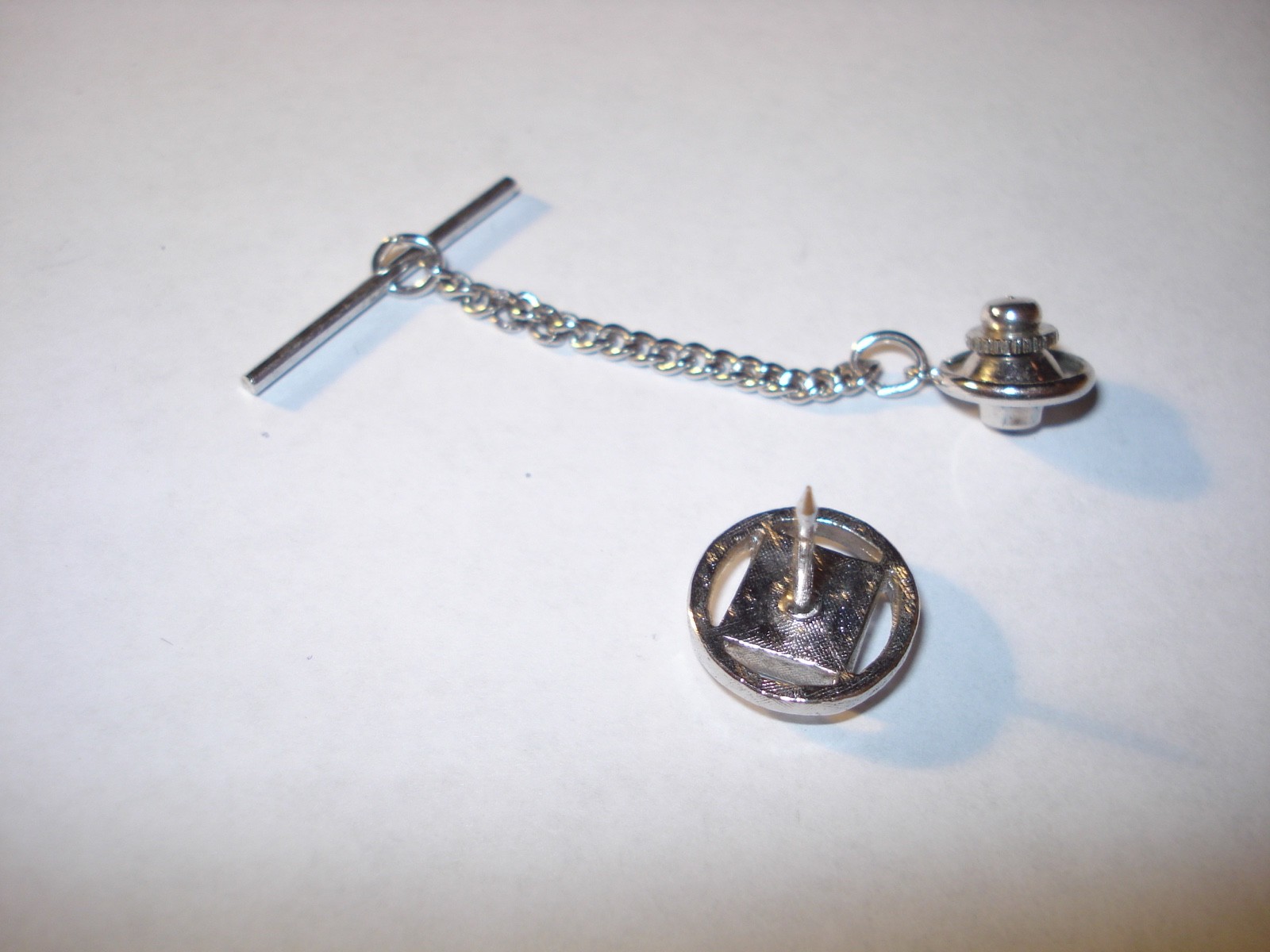 Vintage Black Onyx Tie Tack Pin