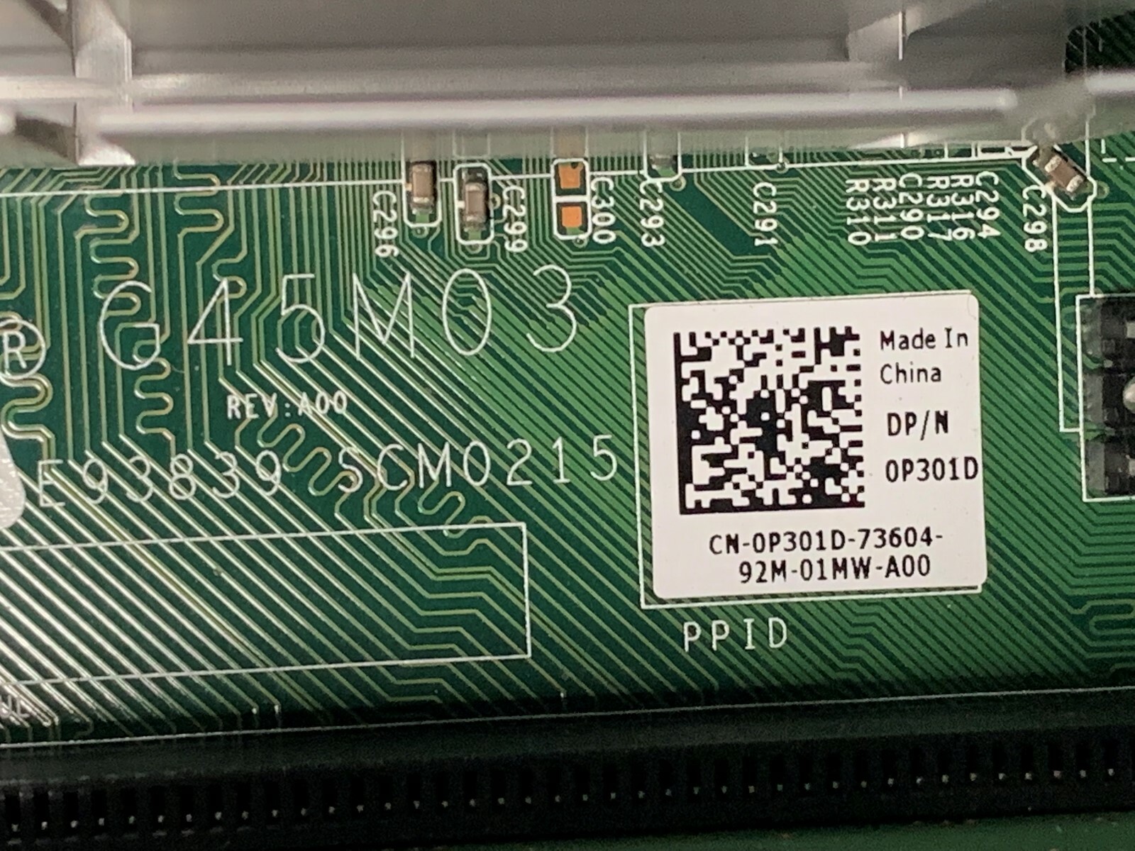 Dell Vostro 220 220s INTEL System Motherboard 0P301D P301D CKCXH JJW8N G45M03