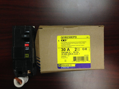 QOB230EPD  2Pole 30Amp 120/240Volt Bolt-On Equip. Protection NEW IN BOX SQUARE D