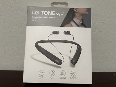 LG TONE Style Premium Bluetooth Headset  Retractable Earbuds NP3C AUSA New Seal