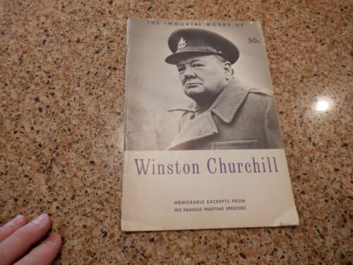 1965 64+pg booklet Curtis Circulation Co. Immortal Words of Winston Churchill