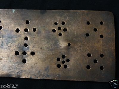 ANTIQUE  MONGOLIAN BUDDHIST  COPPER INCENSE BURNER LID TOP COVER