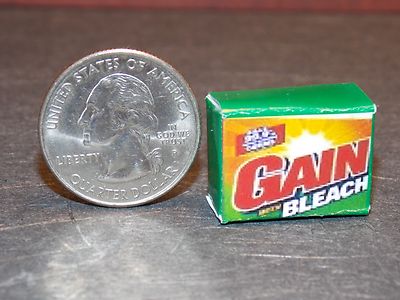 Dollhouse Miniature Laundry Washing Powders Box G 1:12 Scale A15 Dollys Gallery