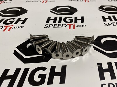 Titanium Sprint Car Front Hub Bolt 10pc Kit 3/8-16 Lightweight Countersunk 1-1/2