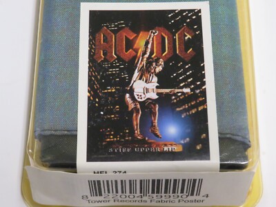 ACDC Stiff Upper Lip LPG fabric poster 30'' x 40'' Tower Records banner Rock LOT