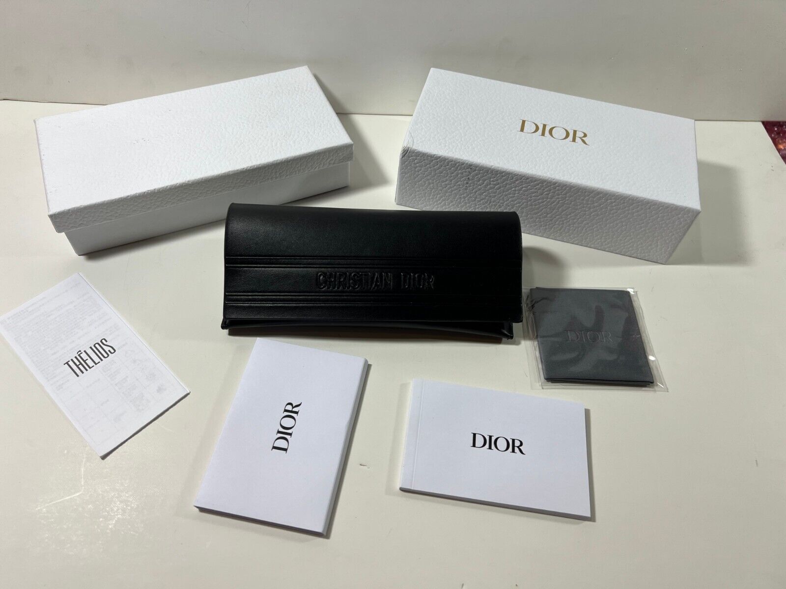 DIOR BOX AND SUNGLASSES EYEGLASSES Case Box Black Small Size DIOR BOX AND SUNGLASSES EYEGLASSES Case Box Black Small Size