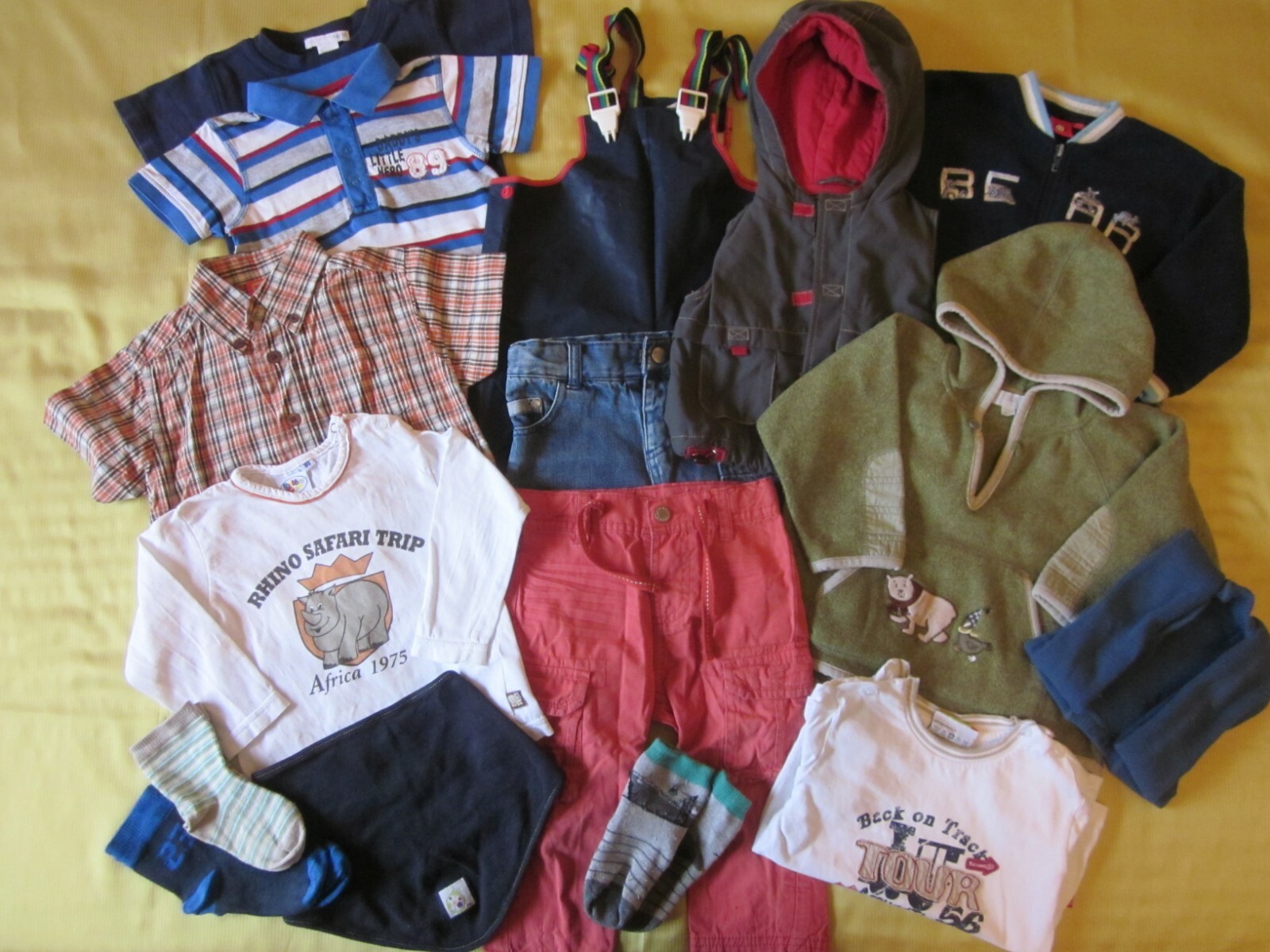 Großes Bekleidungspaket Baby Jungen Regenhose Größe 80 Frühjahr Sommer 