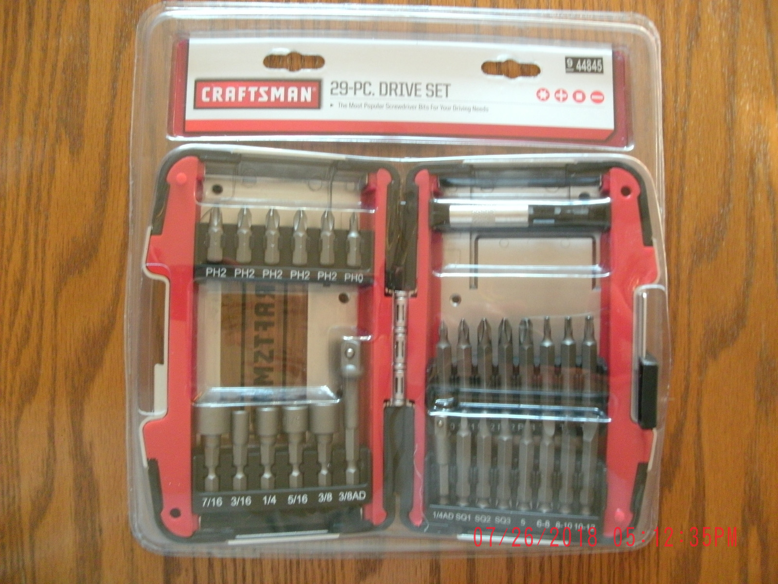 NEW Craftsman 29 Piece Drive Set in storage case 44845