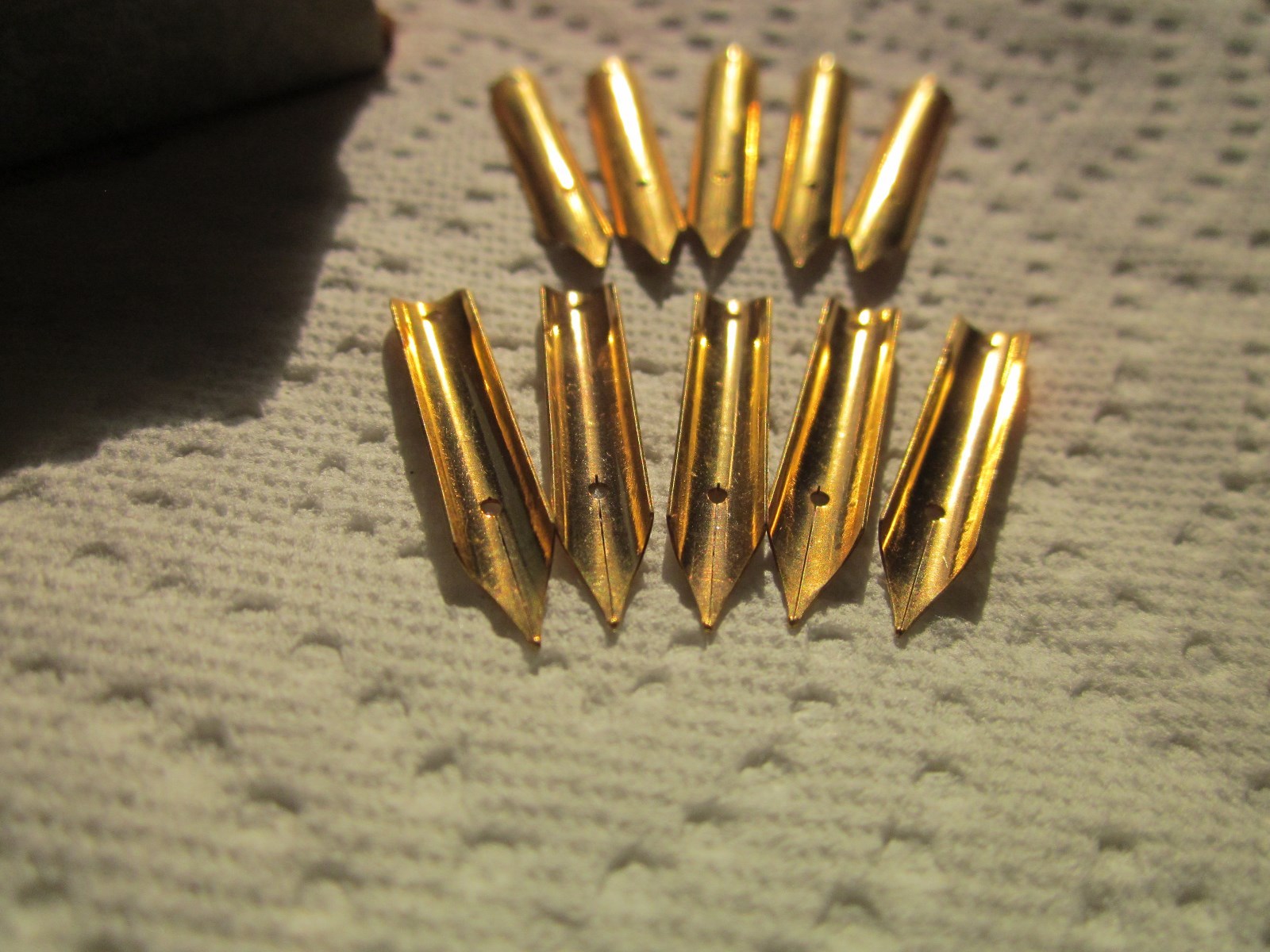 10 GOLD WITH IRIDIUM PEN NIBS- ANTIQUE NEW OLD STOCK