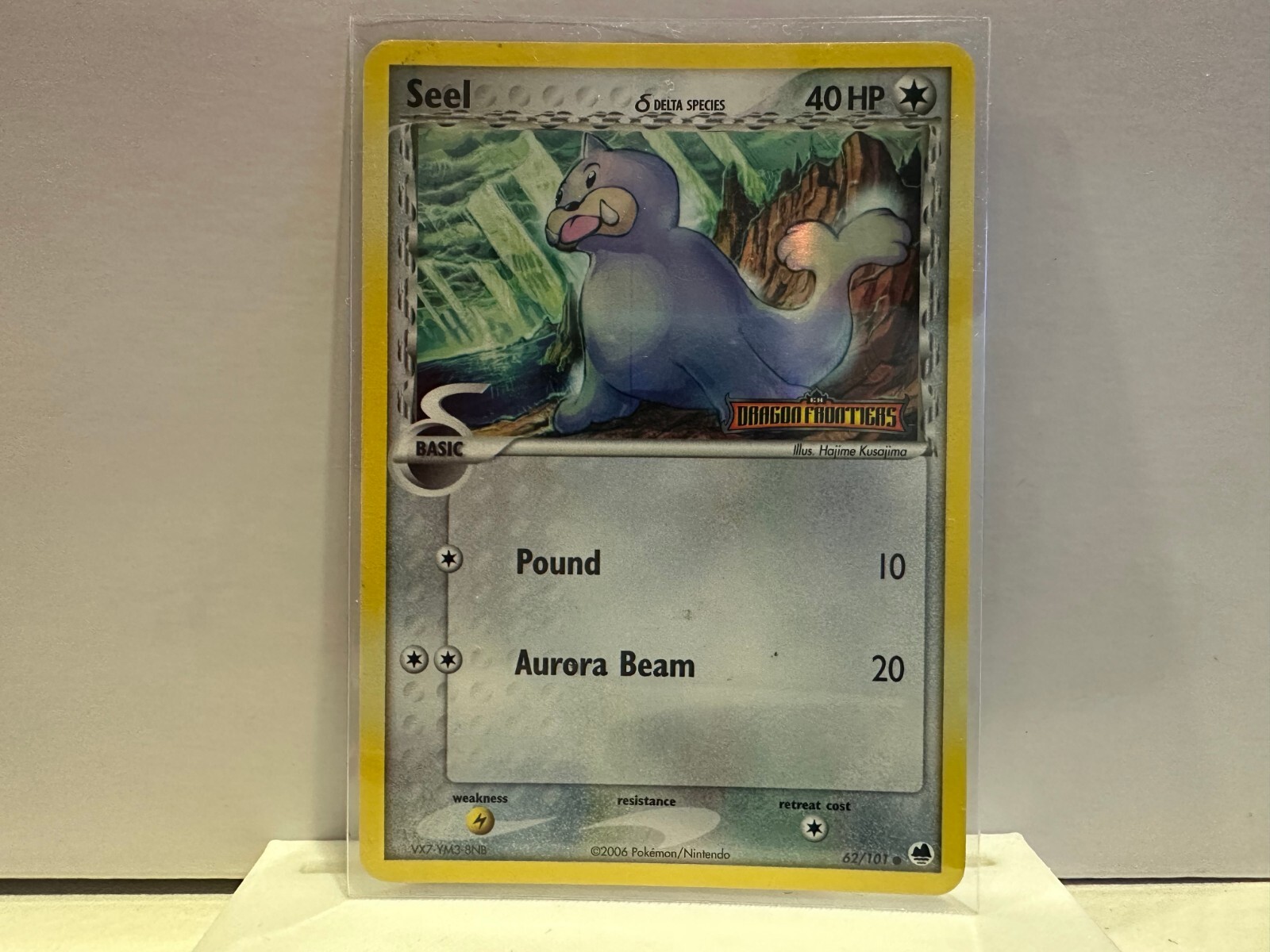 Seel (Delta) 62/101 EX Dragon Frontiers Reverse Holo Stamped