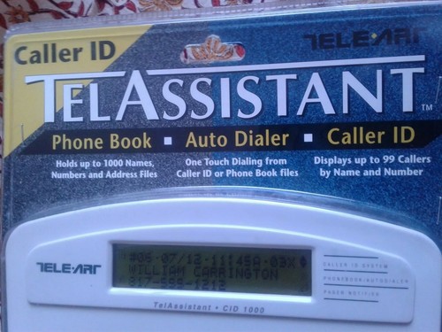 Tele-Art TelAssistant Caller ID 1000 Phone Book Auto Dialer Name Link Call Block