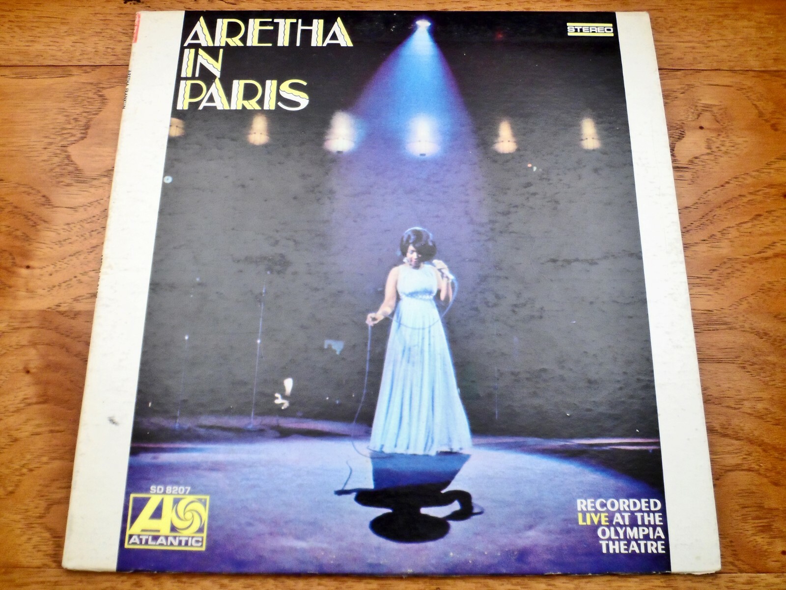 洋楽 ARETHA FRANKLIN LP Aretha Franklin ♫ Aretha in Paris ♫ Rare 1968 Atlantic