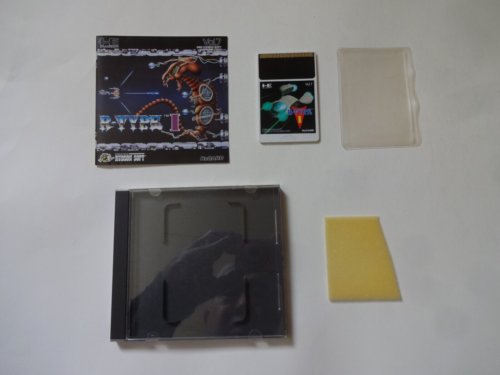 R-TYPE 1 NEC PC-Engine Hu-Card 1988 HUDSON HC63007 R-TYPE 1 NEC PC-Engine Hu-Card 1988 HUDSON HC63007