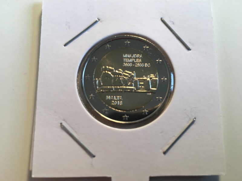 2 Euro Malte 2018 Temple Mnajdra Commemorative Neuve