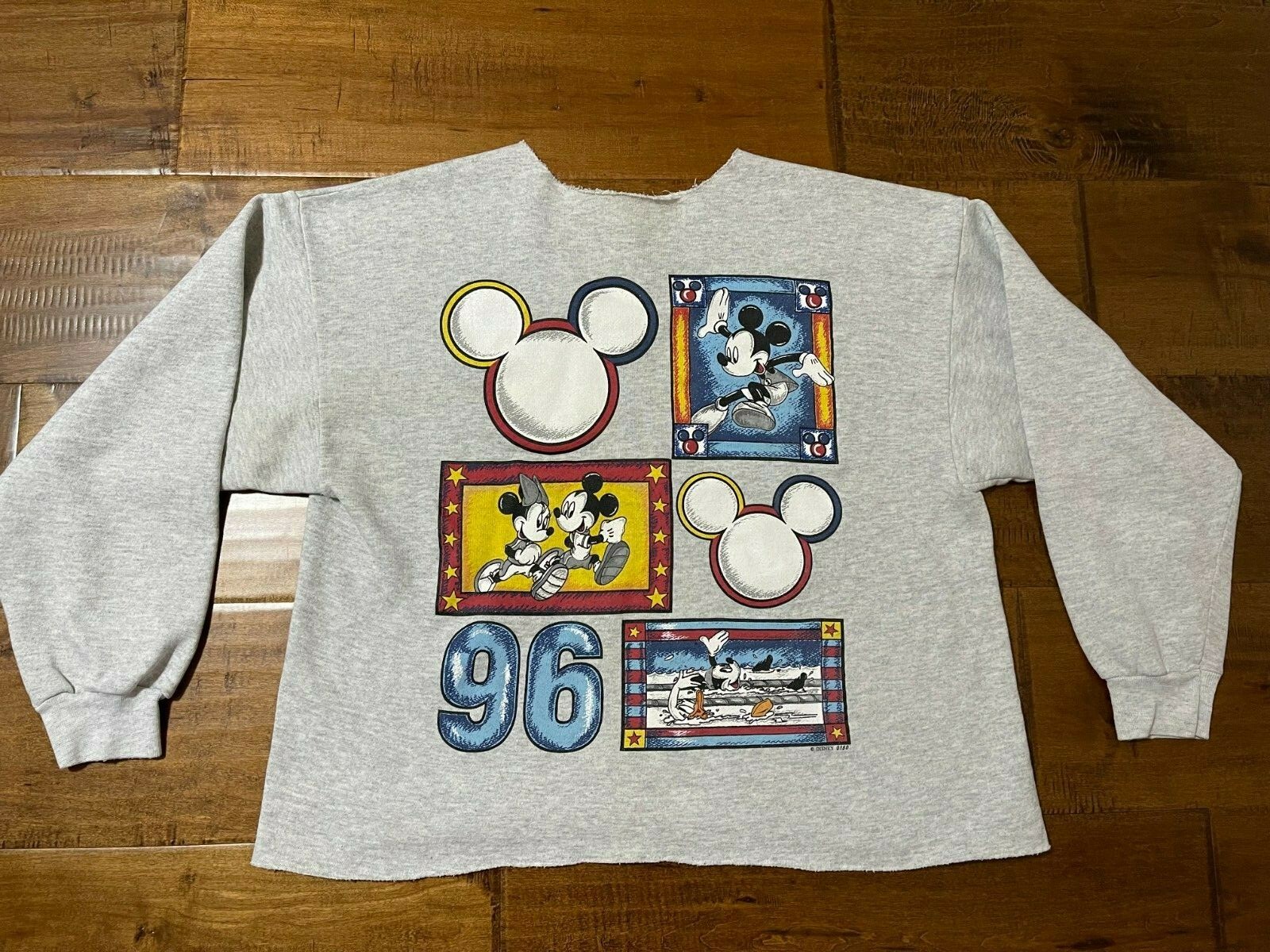 トップス vintage pastel mickey sweat Vintage Disney Design Mickey Mouse Crewneck Sweatshirt Youth