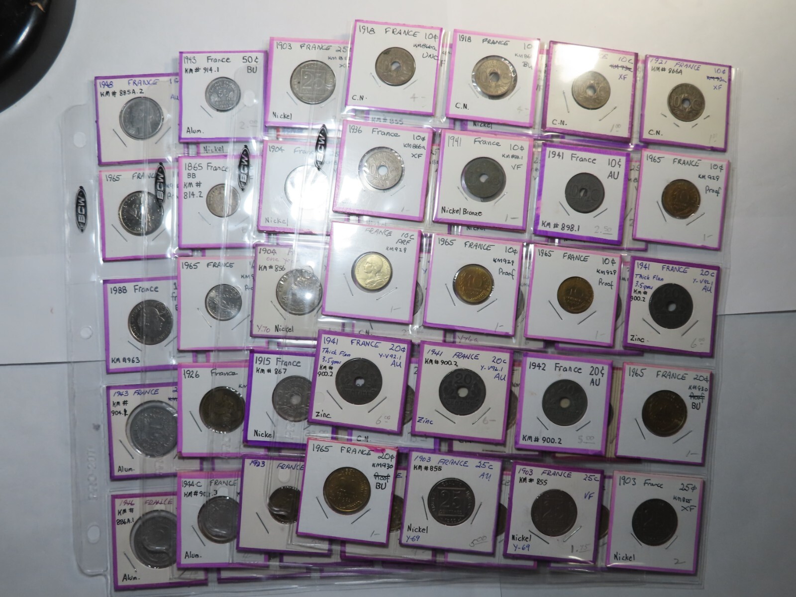 D39 France EarlyMid 1900s Coin Collection Group Lot 80 pcsのeBay公認海外通販