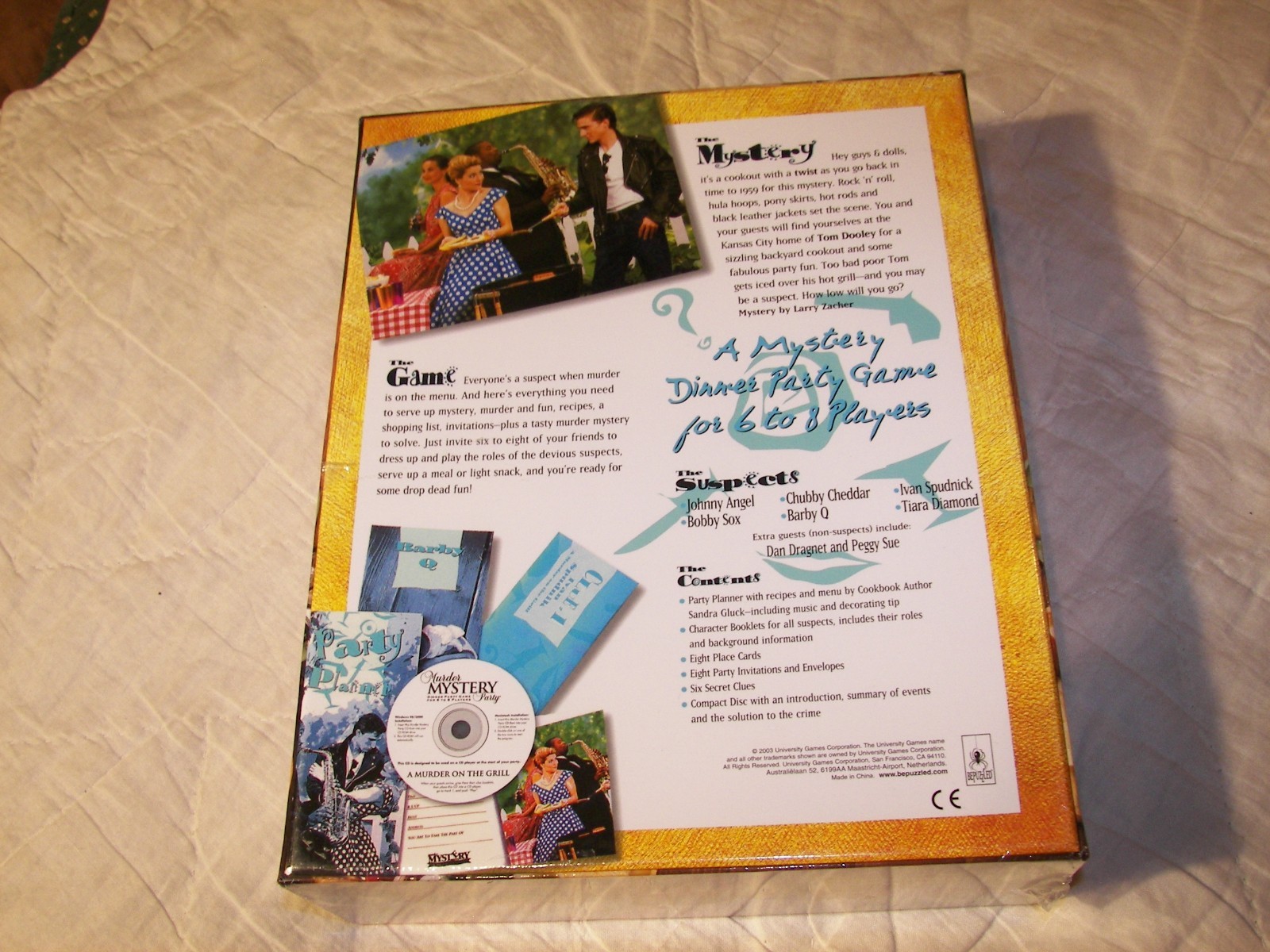 Murder Mystery Party A MURDER ON THE GRILL Dinner Party Game NEW BEPUZZLED