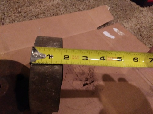 Pair of 5 Inch Cast Iron Hit And Miss Industrial Railroad Cart Wheels