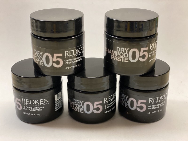 5pc Redken Dry Shampoo Paste 05 1/2 Shampoo & 1/2 Styling Paste For Hold 1oz NEW