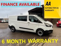 2019 Ford Transit Custom 2.0 TDCi 130ps Low Roof D/Cab Van PANEL VAN Diesel Manu
