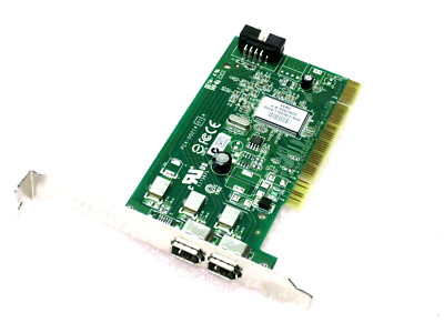 New OEM Dell 2 Port Adaptec AFW-2100 PCI FireWire Card Y9457