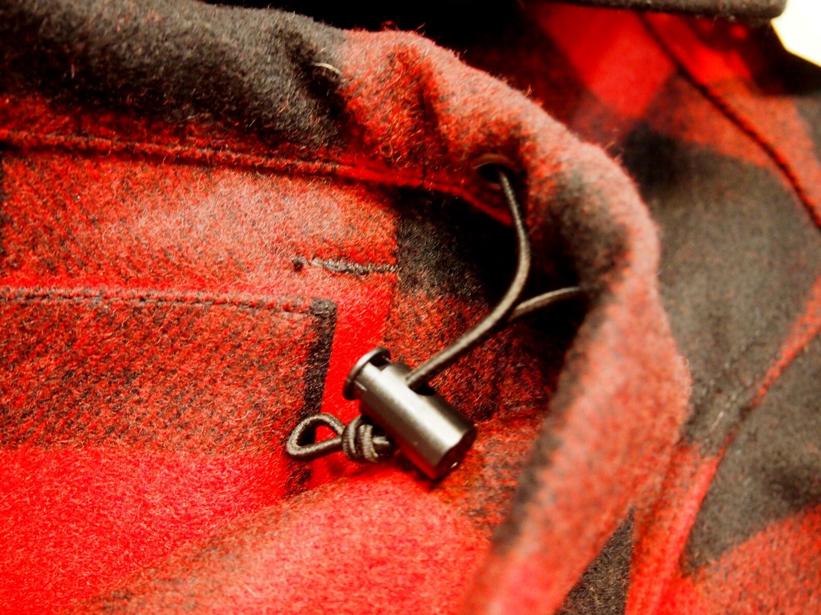 Pre-owned Filson Wool Red & Black Buffalo Plaid Mackinaw Field Jacket Xs $395 Usa Made