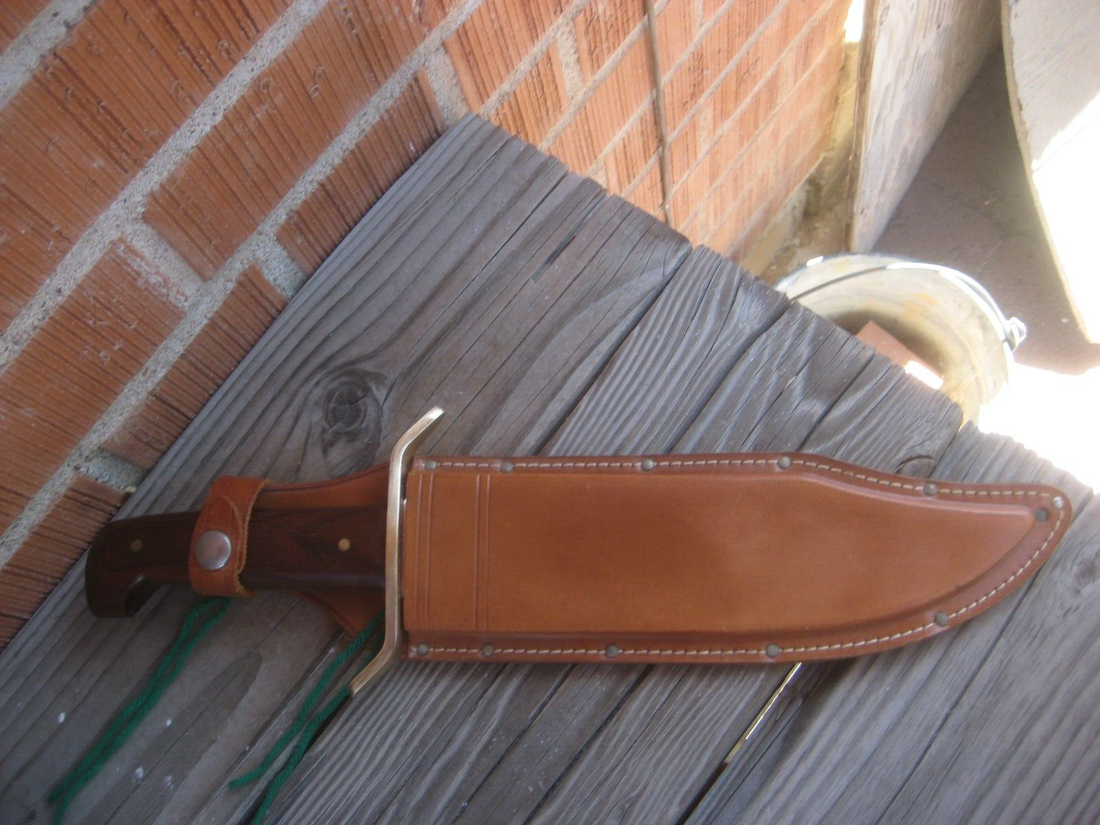 1960s Vtg 9" Blade WESTERN BOWIE ( W-49 Style ) Fighting Knife & Sheath USA
