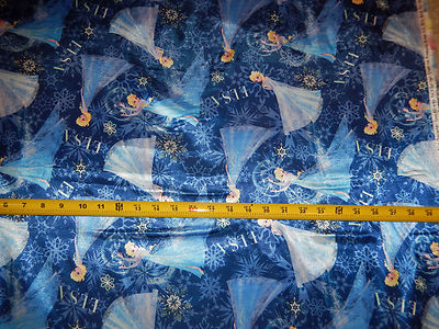 Frozen BBS ELSA CHARACTER 14315 Polyester Cotton fabric Fat 1/4 30'' by 18''