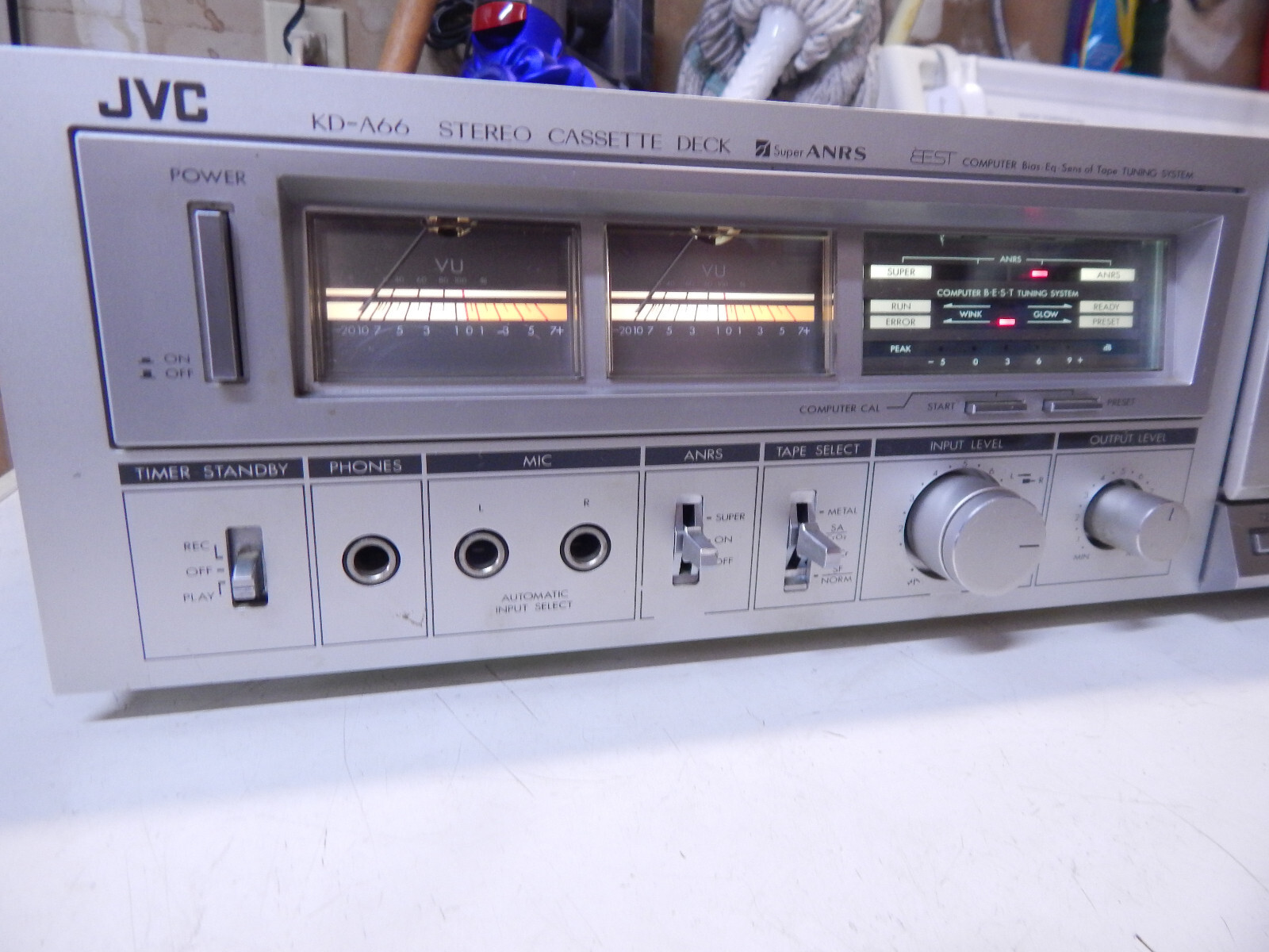 Vintage JVC KD-A66 Stereo Cassette Deck Super ANRS