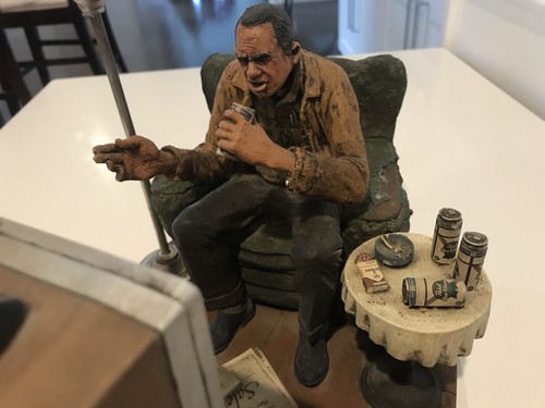 RARE Michael Garman 1984 Watching TV Sculpture 22/5000 Pabst Beer, Marlboro