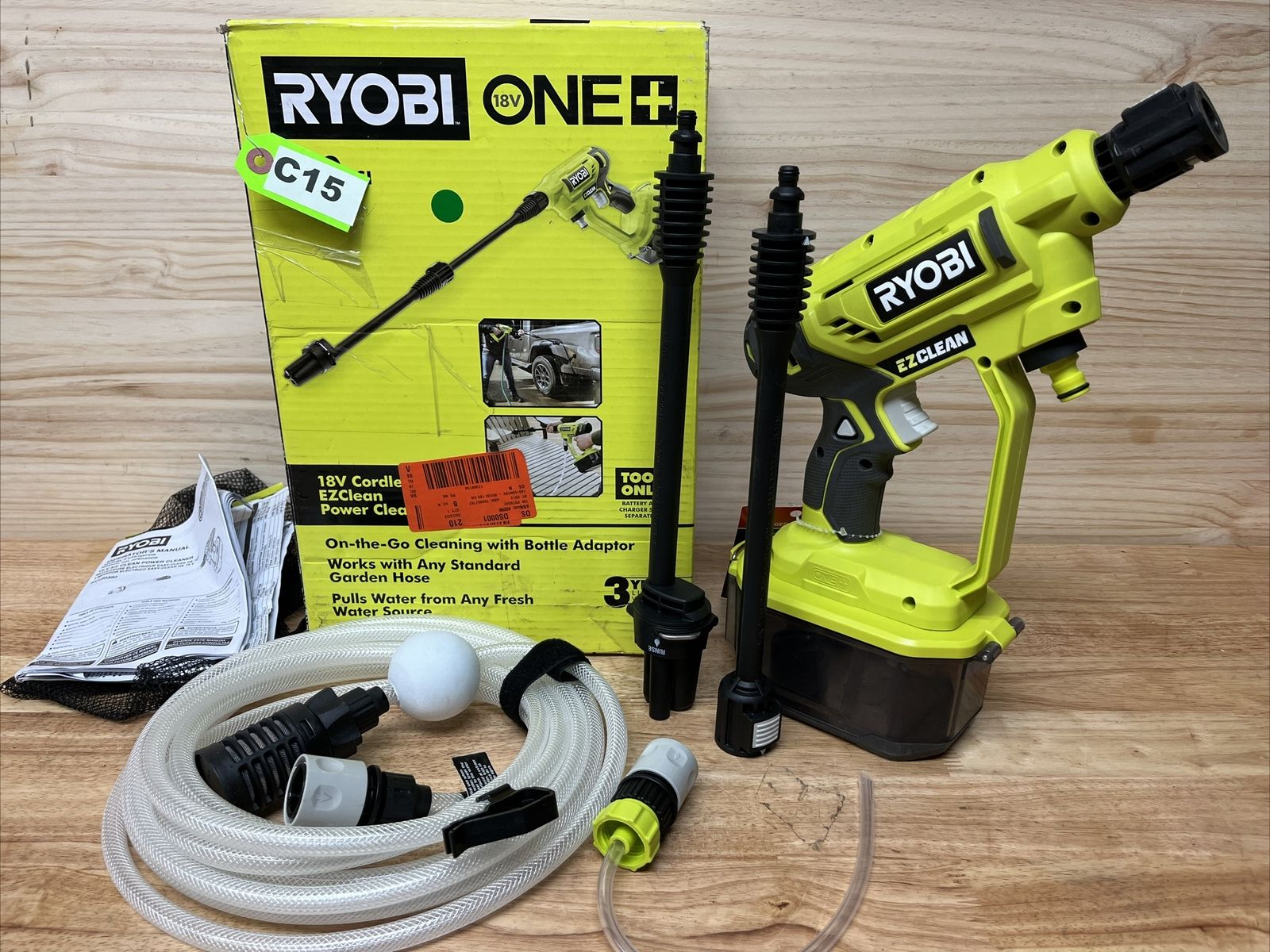 Ryobi One+ 18V Volt Cordless EZ Clean Water Power Cleaner 320 psi Tool Only Used