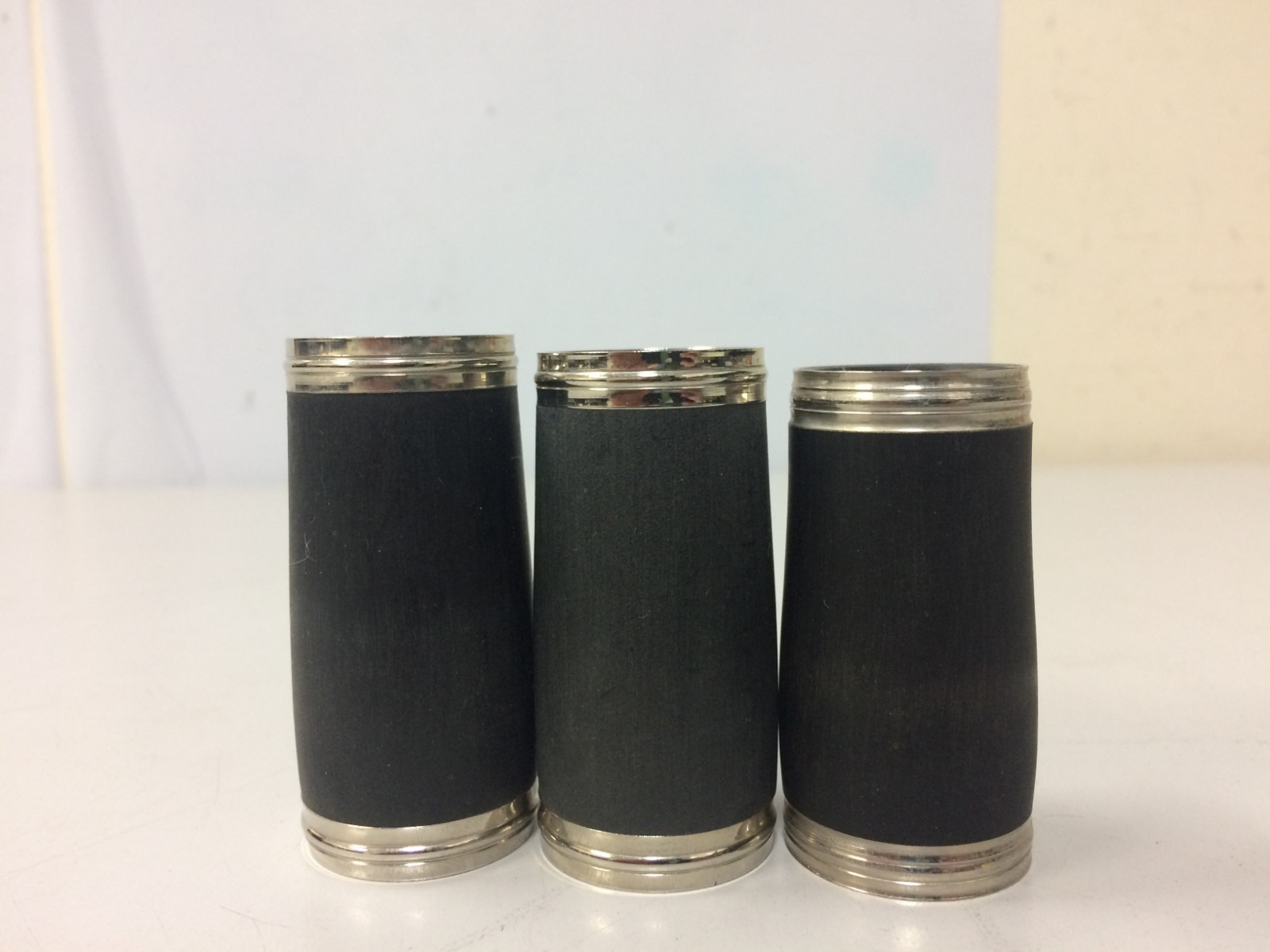 Lot of 3 Hard Rubber Clarinet Barrels
