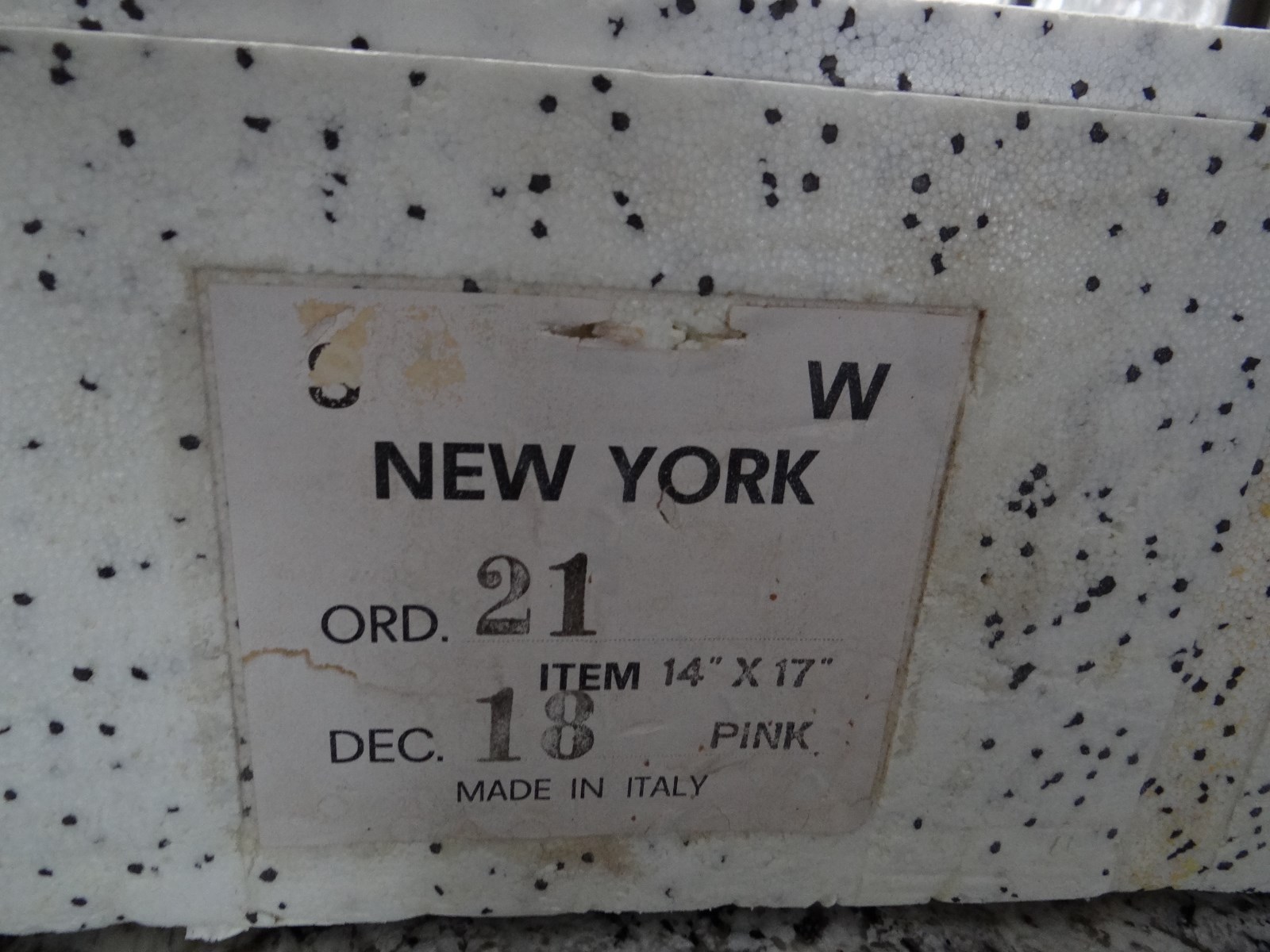 Sherle Wagner Undermount Sink Pink Ming Flower Blossom Italy Porcelain Vtg NICE!