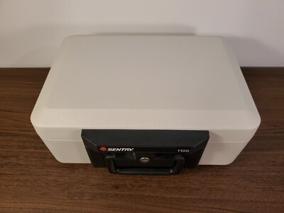 Sentry Safe 1100 Fire Proof Safe with 1 Key Portable Lock Box