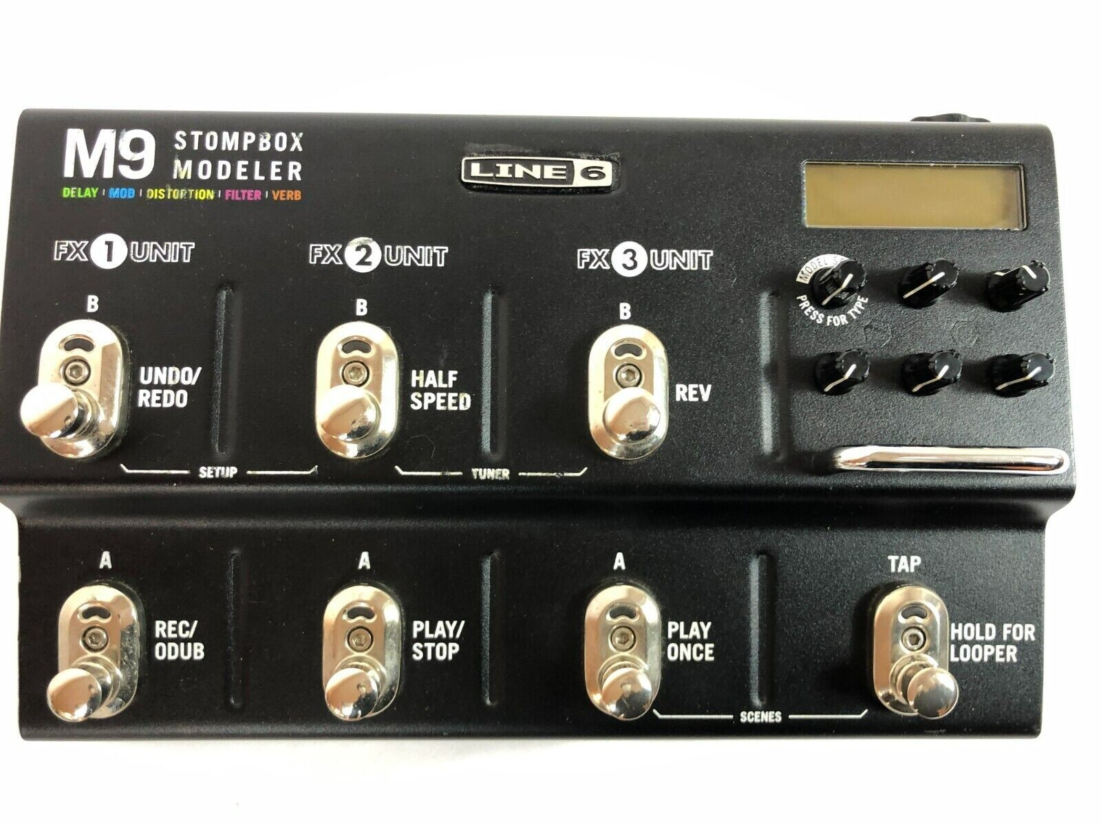 LINE 6 M9 Stompbox Modeler 社外製軽量アダプター付き LINE6 M9 Stompbox Modeler W/adapter Guitar Effect Pedal In