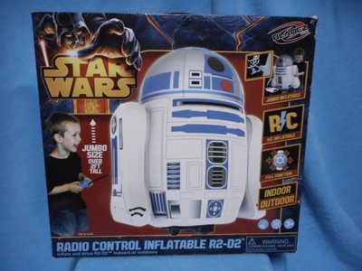 Star Wars JUMBO R2D2 Inflatable Droid RC Remote Control Controlled MINT
