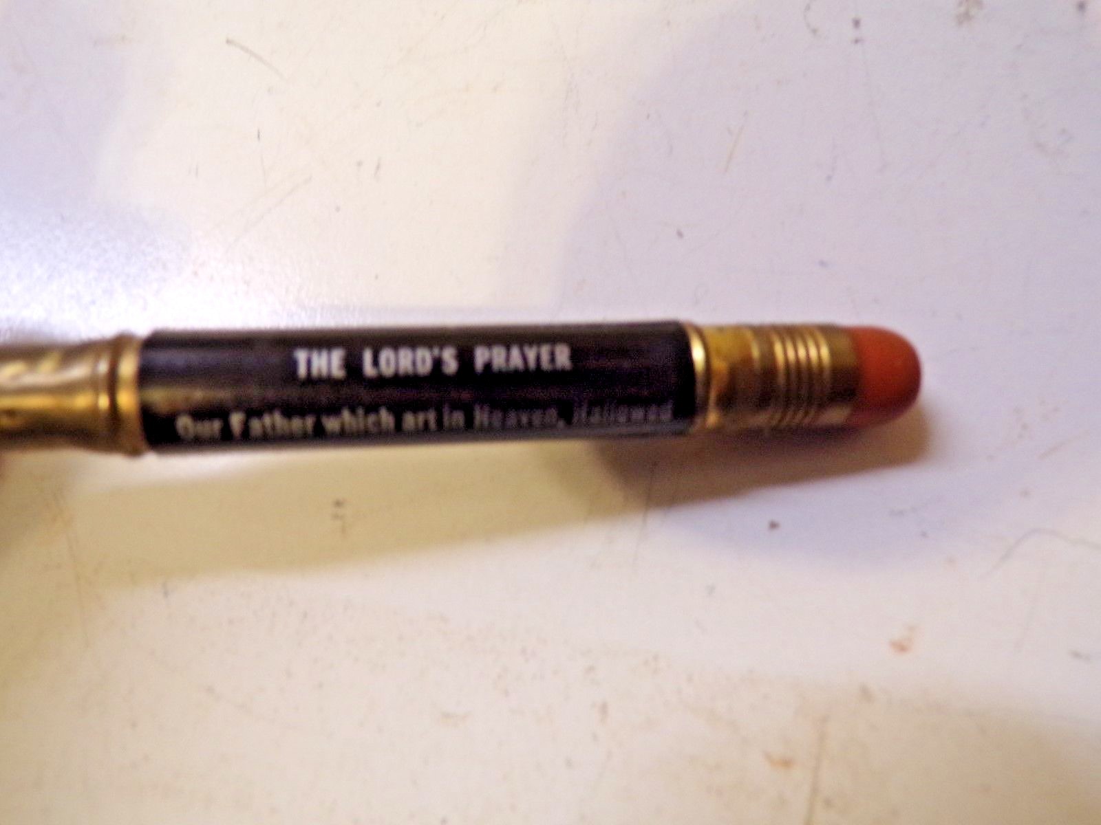 Old Bullet Pencil The Lord's Prayer