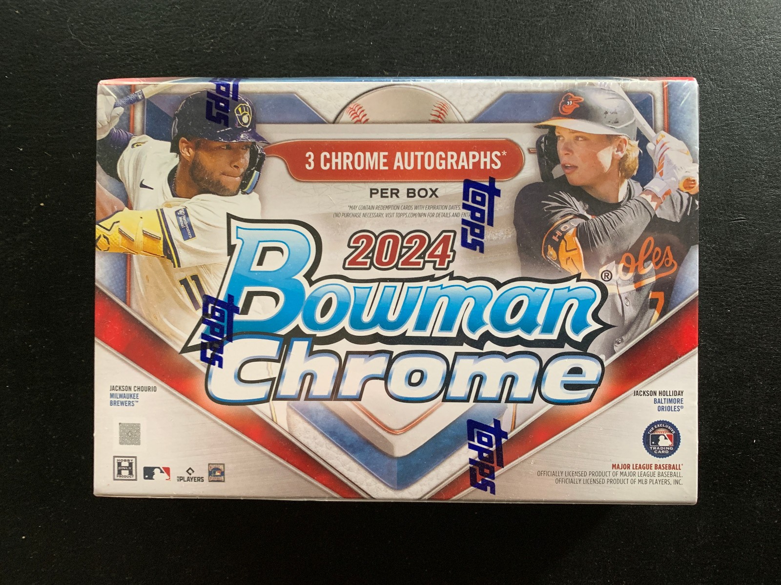 2024 Bowman Chrome Baseball Factory Sealed 3 Auto's Per HTA Box