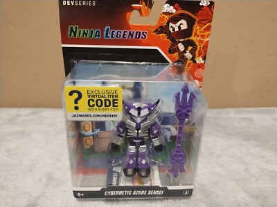 DevSeries Ninja Legends Cybernetic Azure Sensei Action Figure Virtual Code NEW