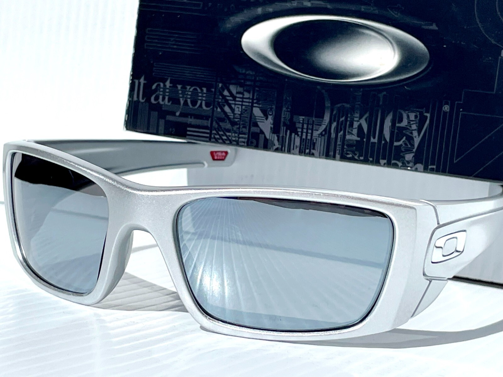 NEW Oakley FUEL CELL X-Silver POLARIZED Galaxy Chrome Lens NEW Oakley FUEL CELL X-Silver POLARIZED Galaxy Chrome Lens