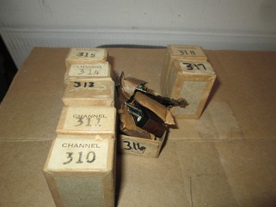 7 Radio Crystal FT 241-A w/ holders dated 1945 Most sealed 310, 311, 313 - 318