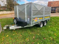 BATESON 263H 2.6T 10' x 6' HYDRAULIC TIPPING CAR TRAILER DUE IN