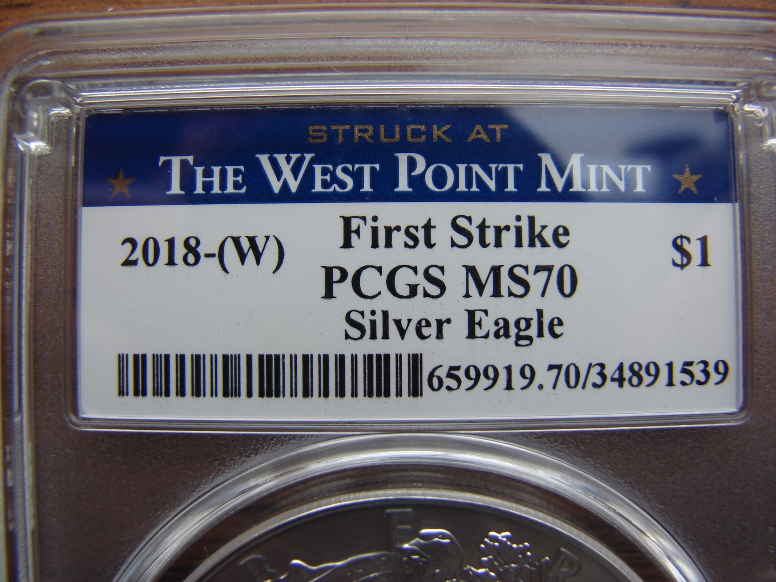 2018-W FIRST STRIKE PCGS MS70 SILVER EAGLE WEST POINT MINT MAKE AN OFFER!!!!