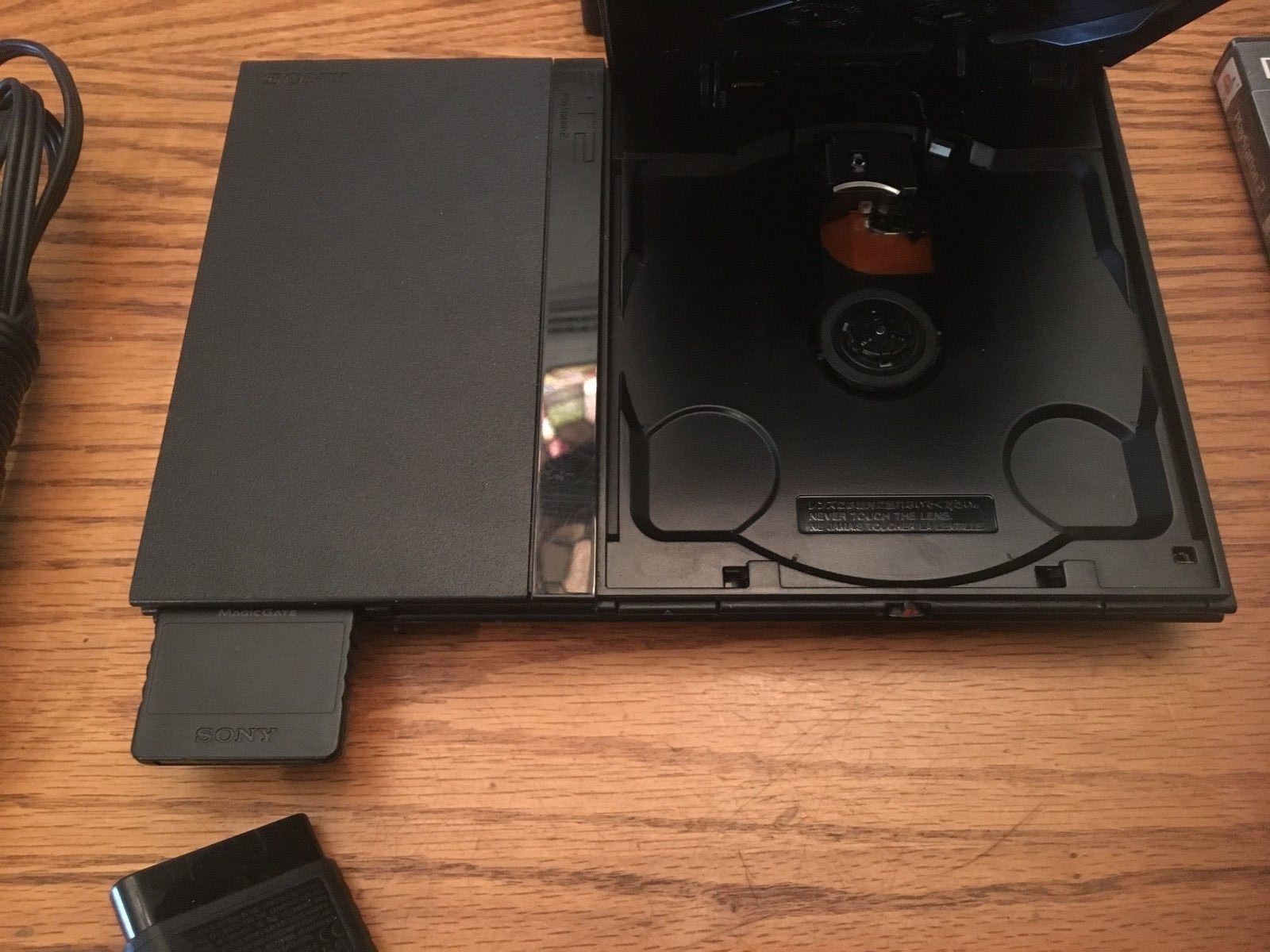 Sony PlayStation 2 Slim Black Edition Console bundle tested cleaned GTA Nice!!